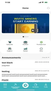 FILEX - Cloud Mining Platform screenshot 4