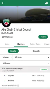 Abu Dhabi Cricket Council screenshot 0