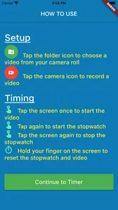 Video Stopwatch Timer screenshot 1