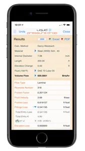 Pipe Flow Liquid Pressure Drop screenshot 1