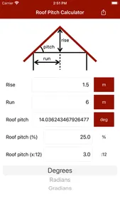 Roof Pitch Calculator screenshot 3