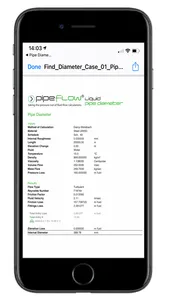 Pipe Flow Liquid Pipe Diameter screenshot 8