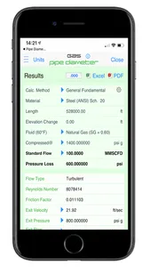 Pipe Flow Gas Pipe Diameter screenshot 1