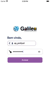 Galileu - App Professor screenshot 1