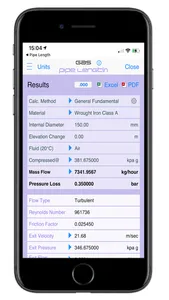 Pipe Flow Gas Pipe Length screenshot 1