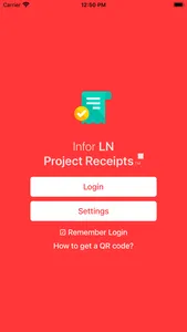 Infor LN Project Receipts screenshot 0