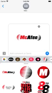 McAfee Stickers screenshot 0