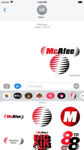 McAfee Stickers screenshot 1