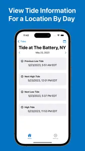 Tides - high and low tide info screenshot 0