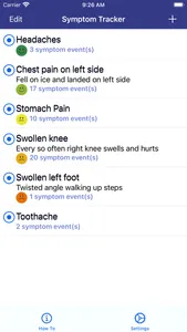 Symptoms Tracker screenshot 0