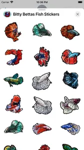 Bitty Bettas Fish Stickers screenshot 1