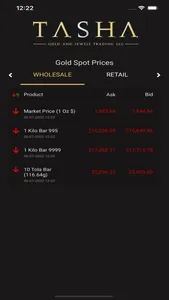 Tasha Gold Prices screenshot 1