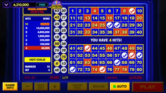 Vegas Keno: Lottery Draws screenshot 2