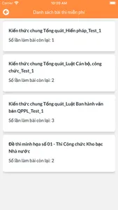 Luyện thi Công chức screenshot 2