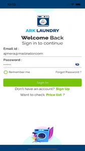 ARKLaundry on Demand demo screenshot 8