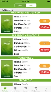 Ecocines screenshot 2