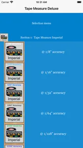 Tape Measure Deluxe Calculator screenshot 0