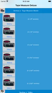 Tape Measure Deluxe Calculator screenshot 1