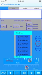 Tape Measure Deluxe Calculator screenshot 2