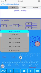 Tape Measure Deluxe Calculator screenshot 6