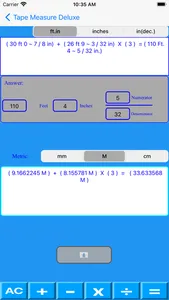 Tape Measure Deluxe Calculator screenshot 7