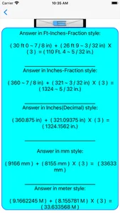 Tape Measure Deluxe Calculator screenshot 8