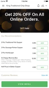 King Traditional Chip Shop screenshot 1