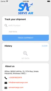 Serve Air Cargo Tracking screenshot 0