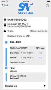 Serve Air Cargo Tracking screenshot 1