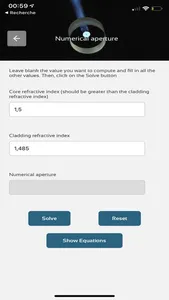 Photonics calculator screenshot 2