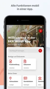 BKK Würth App screenshot 1