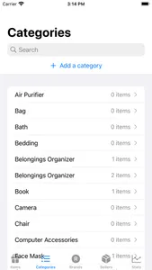 Belongings Organizer screenshot 1