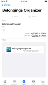 Belongings Organizer screenshot 4