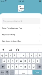 Fonts Keyboard Pure screenshot 3