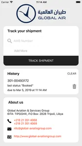 Global Aviation Cargo Tracking screenshot 0