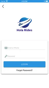 HolaRide RiderApp screenshot 0