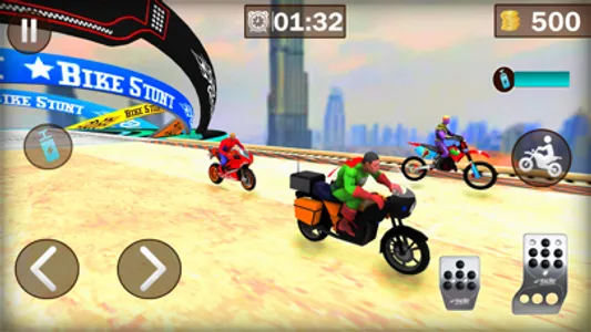 Superhero Bike Stunt Racing 3D screenshot 1