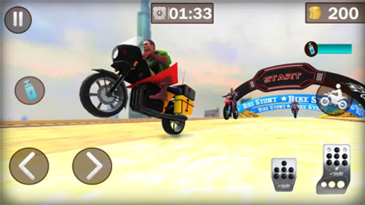 Superhero Bike Stunt Racing 3D screenshot 3