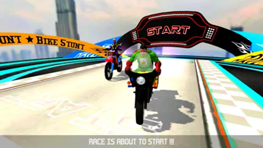 Superhero Bike Stunt Racing 3D screenshot 5