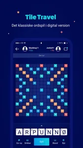 Tile Travel - dansk ordspil screenshot 0