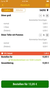 Pizza–Kebabhaus Alt Ehrang screenshot 1