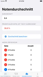 Abinoten-Rechner für Lehrer screenshot 3