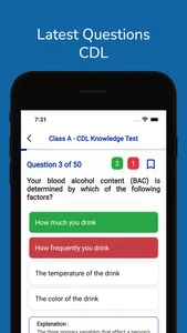 Massachusetts CDL Permit Test screenshot 0