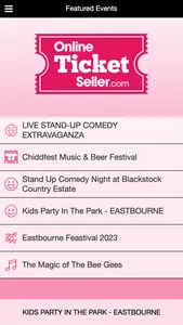 Online Ticket Seller App screenshot 1