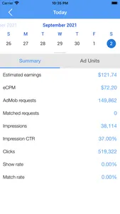 Ads Earnings Tracker screenshot 2