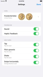 Coin Flip: Coin Toss Simulator screenshot 1