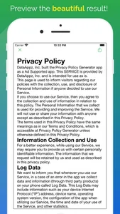 Privacy Policy Generator screenshot 1