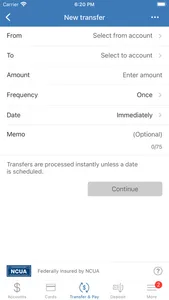 THCU Mobile Banking App screenshot 4