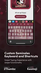 FSU Seminoles Keyboard screenshot 3