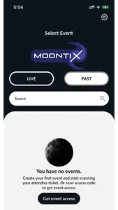 MoonTix screenshot 2